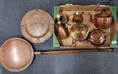 A quantity of good copper items.