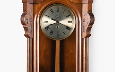 A scarce Seth Thomas Clock Co. Regulator No. 5 hanging clock