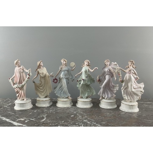 A set of six Wedgewood ltd edition 1734/7500 porcelain "The ...