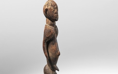 A stylised Lobi or Gurunsi figure, Ivory Coast.