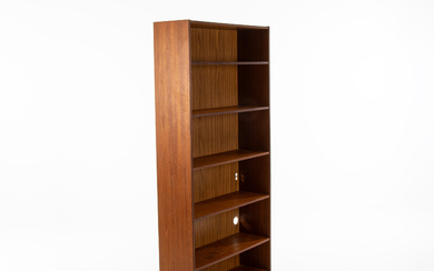 A teak bookcase, second half of the 20th century.