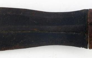 AFRICAN KUBA CEREMONIAL KNIFE WITH WOOD GRIP