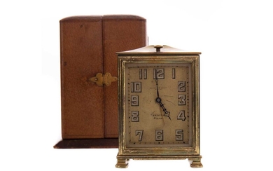 AN EARLY 20TH CENTURY ZENITH BEDSIDE TIMEPIECE