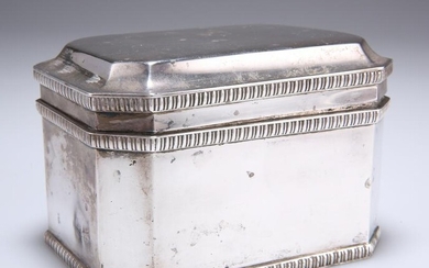 AN EDWARD VIII SILVER BISCUIT BOX, by William