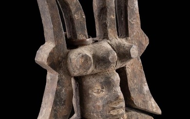 African Igbo Wooden Ikenga Fetish Figure