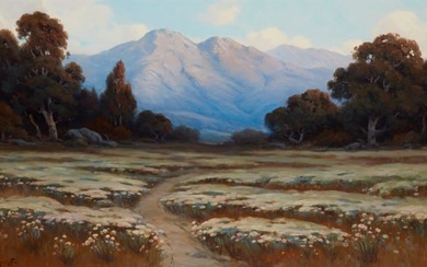 Alexis Matthew Podchernikoff (1886-1933), "At the Foot of California Mountains Near Santa Barbara