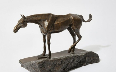 American bronze model of a horse, after A Lane