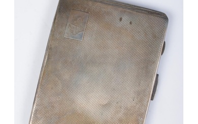 An S.M Levi Ltd. silver cigarette case featuring monogram to...