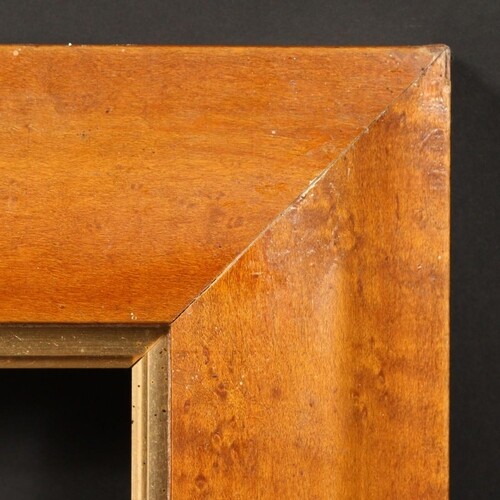 An early 20th Century Maple veneer frame, rebate size - 20" ...