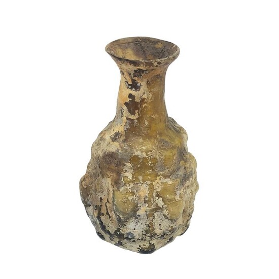 Ancient Roman Glass grape flask, 7 cm EX-PIERRE BERGÉ
