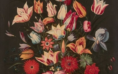 Andries DANIELS Actif à Anvers la première moitié du XVIIe siècleBouquet de fleurs sur un...