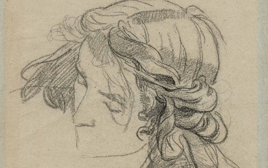 Anselm Feuerbach | Study of a Young Woman's Head