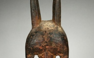 Anthropo-/zoomorphic mask with horns - Côte d'Ivoire