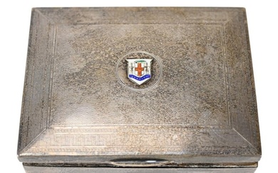 Antique English Sterling Silver Cigarette Box