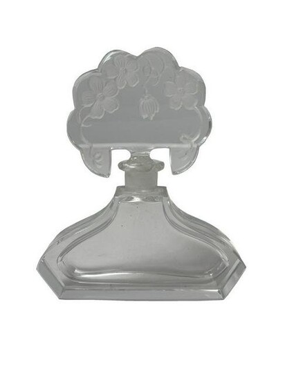 Art Deco French crystal perfurm bottle