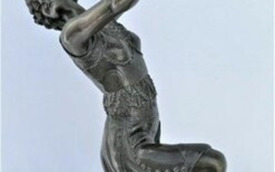 Art Deco Sculpture of a Dancer . The Mask Dancer after