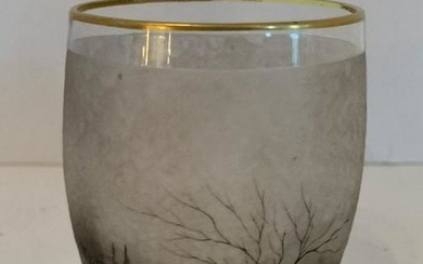 Art Glass Vase signed Daum & Nancy