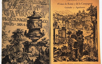 Art. "Vues de Rome et de la Campagne. Eaux-fortes de Giovanni Battista Piranesi 1720-1778" et...