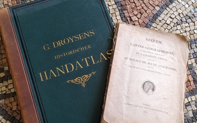 Atlas historique par G. Droysens, avec un ex-libris de Werner Hirzel. On joint : Recueil...