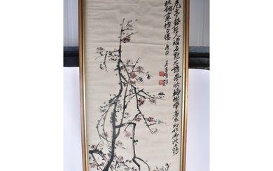 Attributed to Wu Chang Shuo (1844-1927) Watercolour, Floweri...