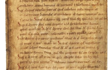 Ɵ Augustine, Sermones, in Latin, manuscript on parchment [Low Countries, 2nd half of 11th century]