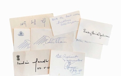 Autograph Collection.- Foreign Politicians