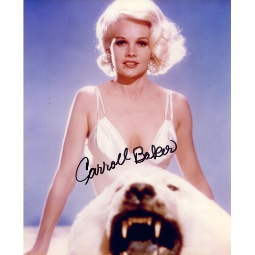 BAKER CARROLL: (1931- ) American actress. Signed colour ...