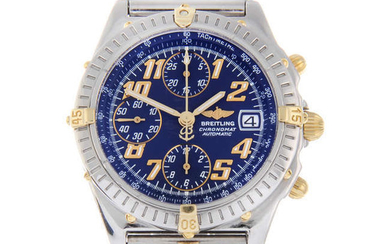 BREITLING - a gentleman's bi-metal Chronomat Vitesse chronograph bracelet watch.