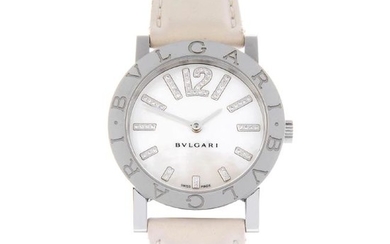 BULGARI - a lady's Bulgari wrist watch. Stainless steel