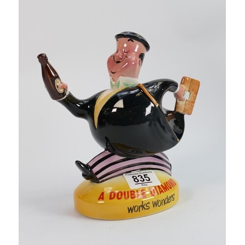 Beswick Double Diamond advertising jug: in the form of busin...