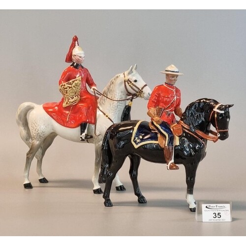 Beswick Royal Canadian mounted police 'Mountie', together wi...