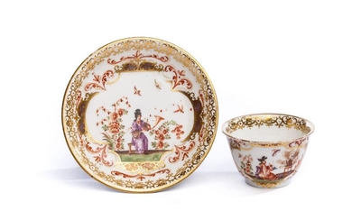 Bowl with saucer, Meissen 1725 | Koppchen mit Unterschale, Meissen 1725