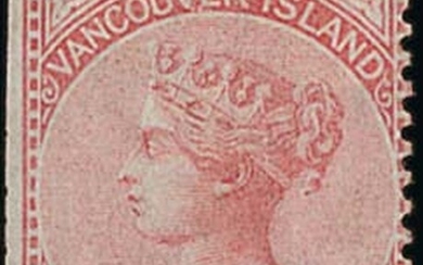 British Columbia and Vancouver Island 1860-68 mint and used selection on an album page compris...