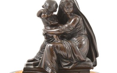 Bronze group, Madonna and child