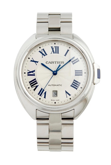 CARTIER CLE DE CARTIER REF 3850 A STAINLESS STEEL BRACELET WATCH WITH DATE CIRCA 2016 Provenance: Gifted to the present owner by Sab...