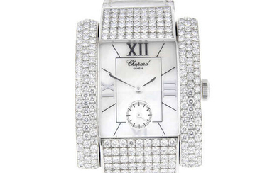 CHOPARD - a lady's 18ct white gold La Strada wrist watch.