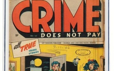 CRIME DOES NOT PAY #43 * CGC 2.5 * Fall Guy for MURDER