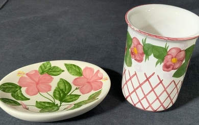 Ceramic Soap Dish & Cup