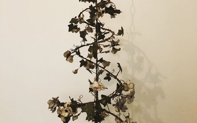 Chandelier - Ceramic, Iron (wrought) - Early 20th century