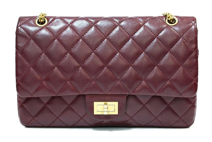 Chanel - Burgundy Quilted Leather Reissue 2.55 Classic Shoulder bag