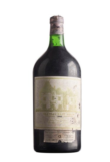 Château Haut-Brion 1982, Pessac (Graves), 1er cru classé Badly corroded and damaged capsule, damp affected, faded and damaged label Level base of neck