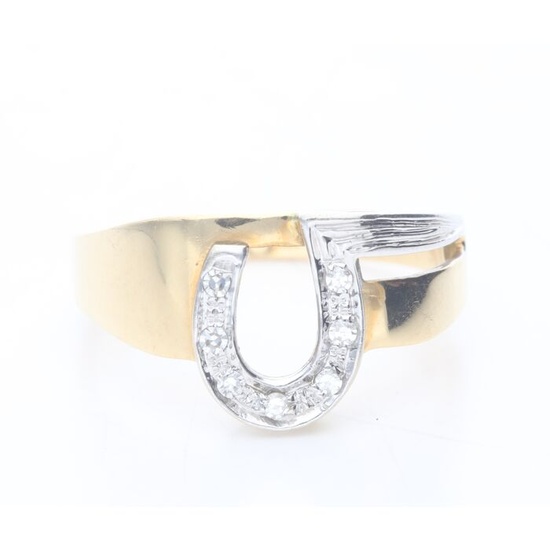 Chimento - 18 kt. White gold, Yellow gold - Ring - 0.14 ct Diamond