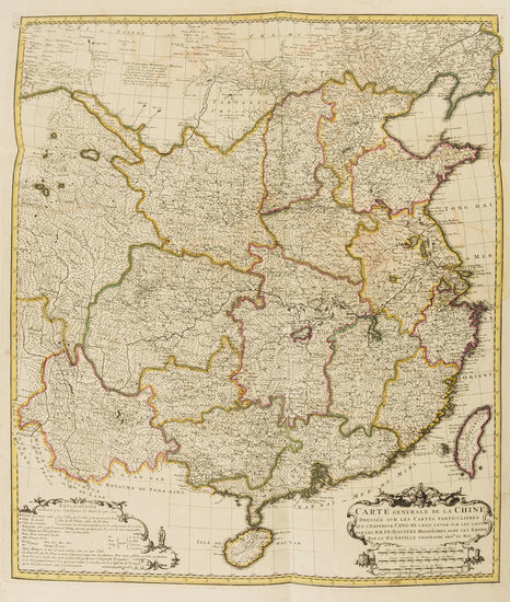 China.- d'Anville (Jean Baptiste Bourguignon) Nouvel Atlas de la Chine, de la Tartarie Chinoise, et du Thibet, 1737.