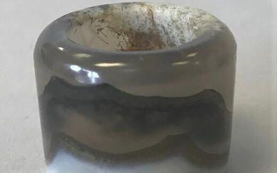 Chinese Agate Archer's Ring