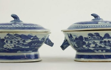 Chinese Canton Miniature Tureens