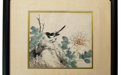 Chinese Painting of Flower and Bird by Zhang Xiong