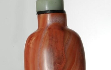Chinese Red Agate Snuff Bottle, 19th Century