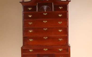 Chippendale Style Cherrywood High Chest