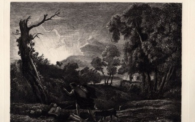Claude Lorrain Cephalus and Procris 1876 etching
