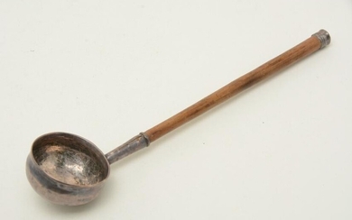 Colonial American Coin silver Ladle, ca. 1720. Marked